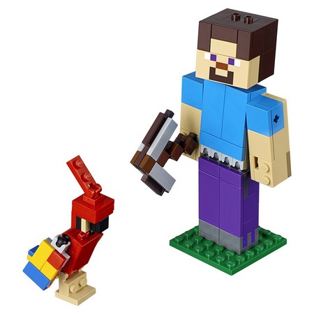 LEGO 21148 - Большие фигурки Стив с попугаем LEGO 21148 - Большие фигурки Стив с попугаем