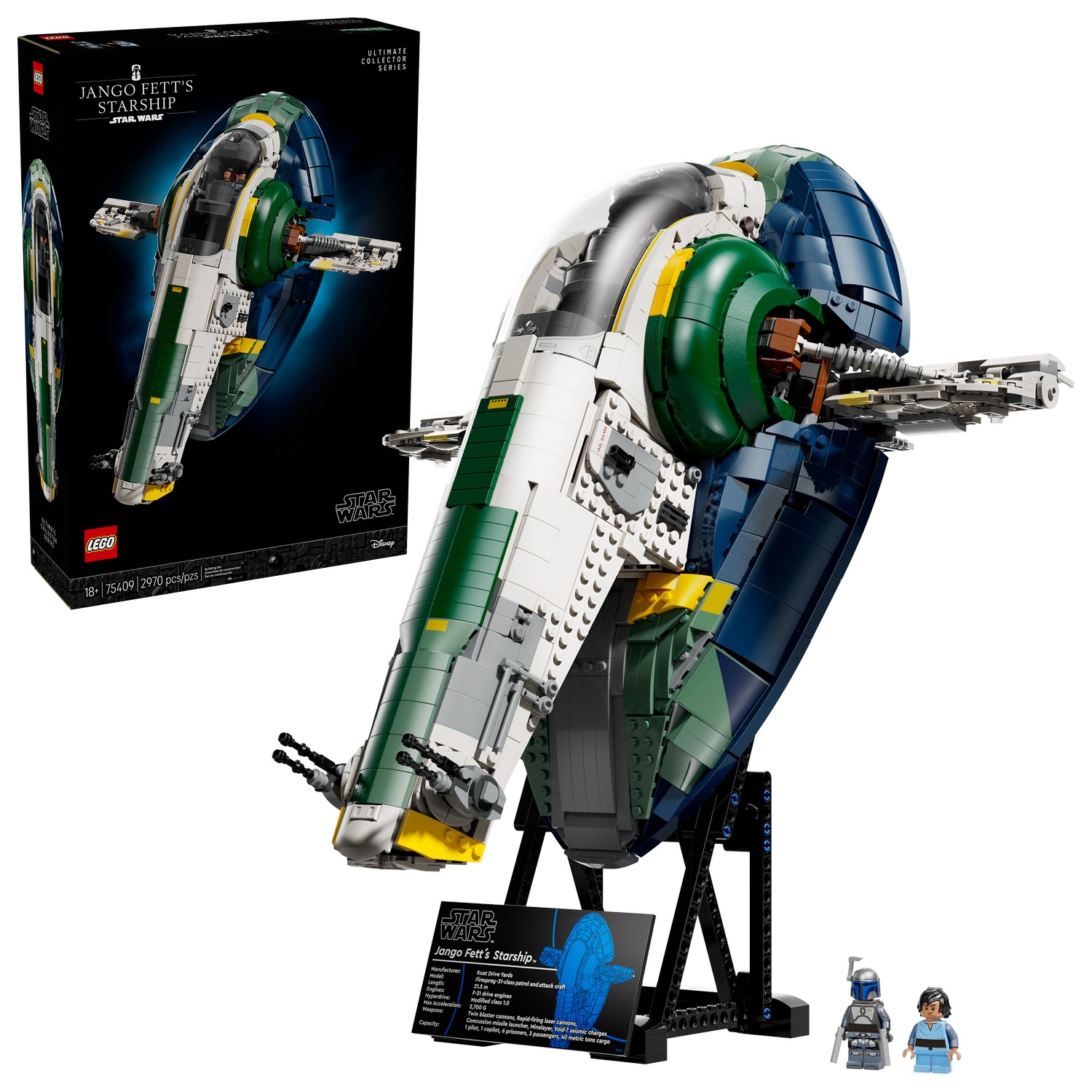 LEGO 75409 - Звездолет Джанго Фетта класса «Огненный спрей» LEGO 75409 - Звездолет Джанго Фетта класса «Огненный спрей»