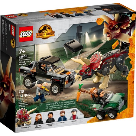 LEGO 76950 - Нападение трицератопса на пикап